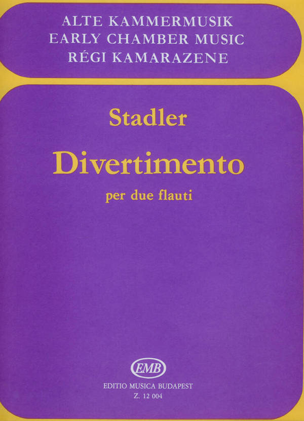 Divertimento  per due flauti  Partitur