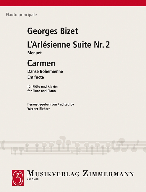 Menuett aus 'L'Arlesienne Suite Nr.2'   für Flöte und Klavier  