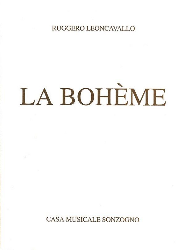 La Bohème  Klavierauszug (it)  