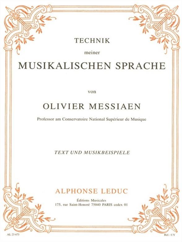 Die Technik meiner musikalischen Sprache  Text und Musikbeispiele  