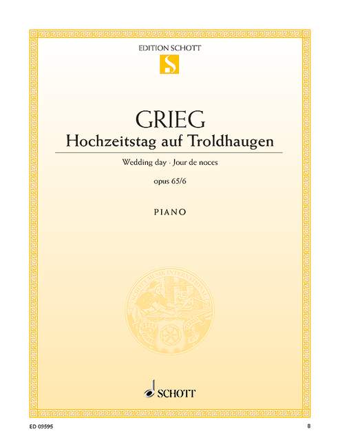 Hochzeitstag auf Troldhaugen op.65,6&nbsp;&nbsp;für Klavier&nbsp;&nbsp;