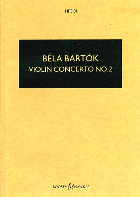 Concerto no.2&nbsp;&nbsp;for violin and orchestra&nbsp;&nbsp;study score