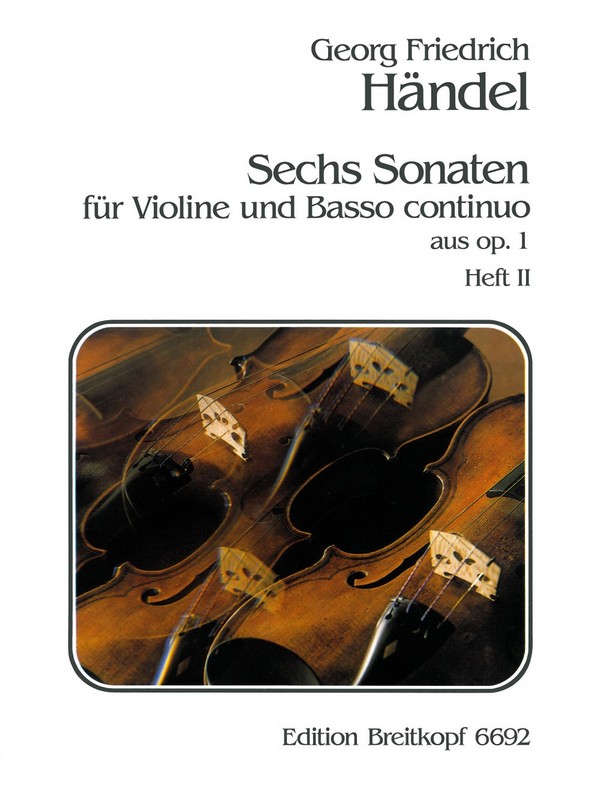 6 Sonaten aus op.1 Band 2  (op.1, Nr.13-15)  für Violine und Bc  