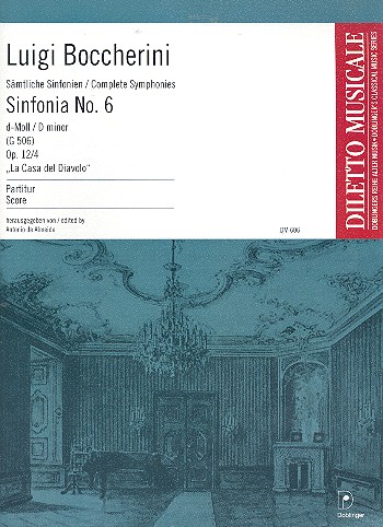 Sinfonia d-Moll Nr.6 op.12,4&nbsp;&nbsp;für Orchester&nbsp;&nbsp;Partitur