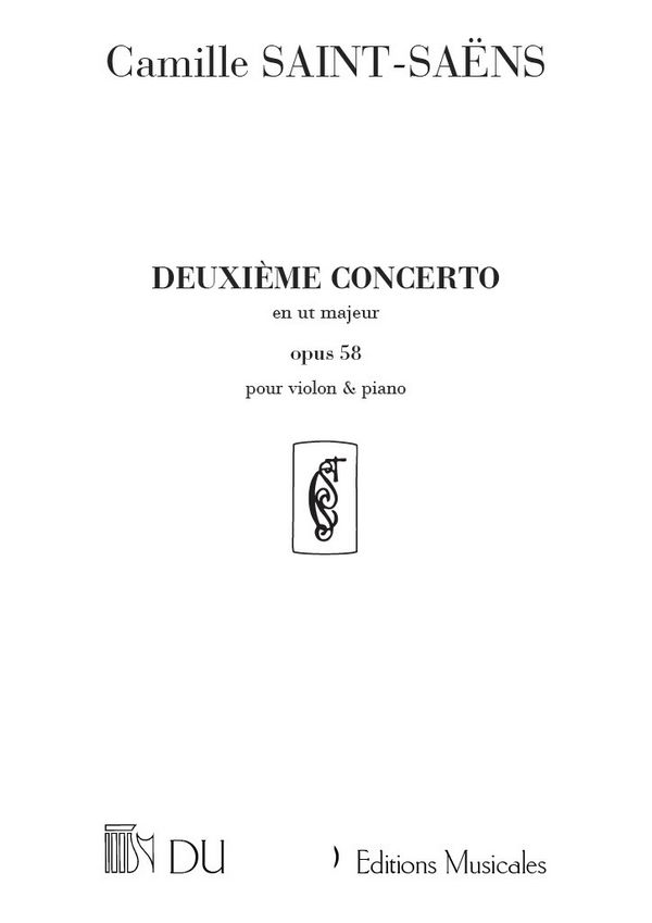 Concerto ut majeur no.2 op.58&nbsp;&nbsp;pour violon et piano&nbsp;&nbsp;
