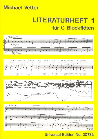 Blockflötenschule - Literaturheft Band 1  für C-Blockflöte  