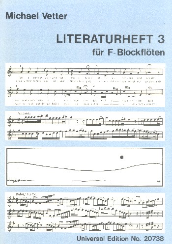 Blockflötenschule - Literaturheft Band 3  für F-Blockflöte  