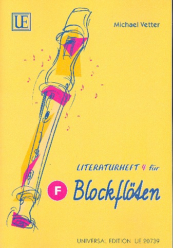 Blockflötenschule - Literaturheft Band 4  für F-Blockflöte  