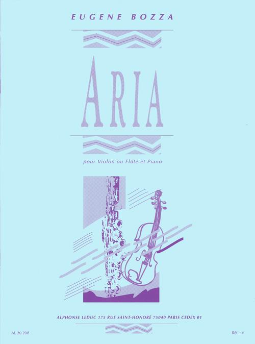 Aria   pour violon (flûte) et piano  