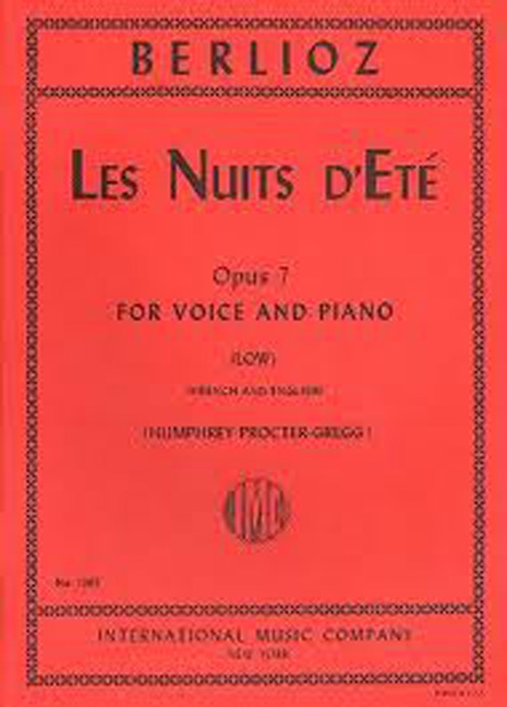 Les nuits d'été&nbsp;&nbsp;low voice and piano (fr/en)&nbsp;&nbsp;