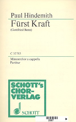 Fürst Kraft  für Männerchor a cappella  Partitur (dt)