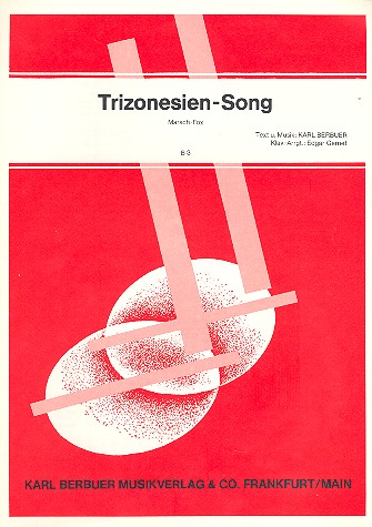 Trizonesien-Song: Einzelausgabe  Gesang und Klavier  
