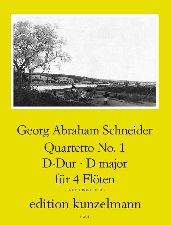 Quartetto D-Dur Nr.1  für 4 Flöten  Partitur und Stimmen