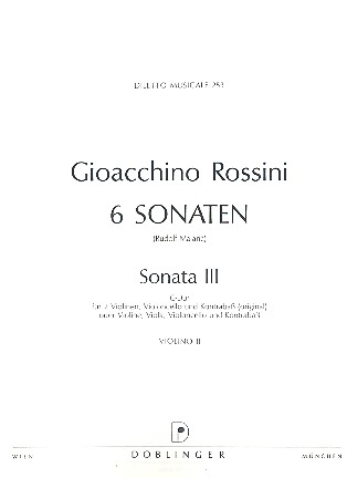 Sonate C-Dur Nr.3&nbsp;&nbsp;für Streichorchester&nbsp;&nbsp;Violine 2