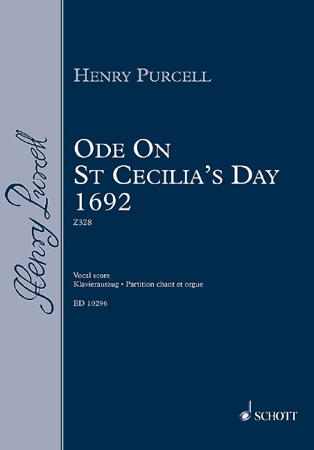 Ode for St. Cecilia's Day&nbsp;&nbsp;for soli (SAATBB), mixed chorus and orchestra&nbsp;&nbsp;score (= vocal score) (en)