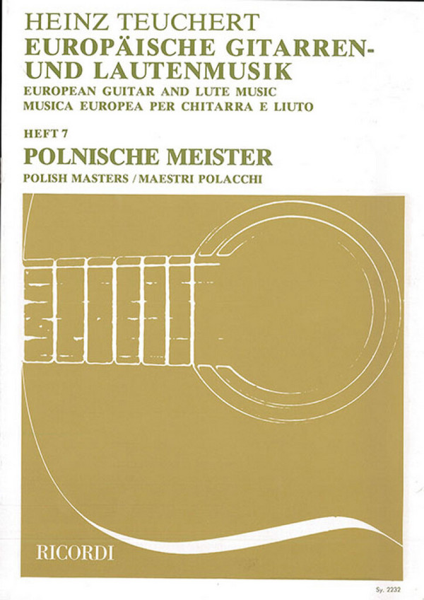 Europäische Gitarren- und Lautenmusik Band7&nbsp;&nbsp;Polnische Meister&nbsp;&nbsp;