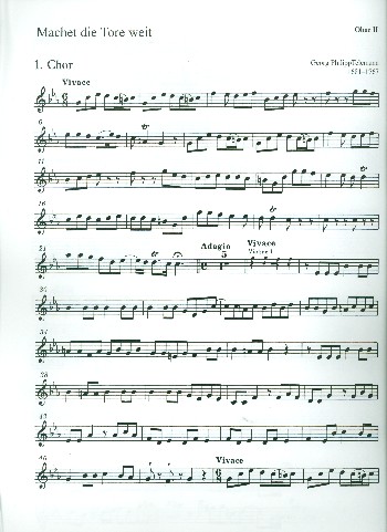 Machet die Tore weit für Soli (SATB),&nbsp;&nbsp;Chor und Orchester&nbsp;&nbsp;Oboe 2