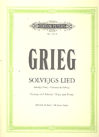 Solvejgs Lied&nbsp;&nbsp;für mittlere Singstimme und Klavier (dt/en/fr)&nbsp;&nbsp;
