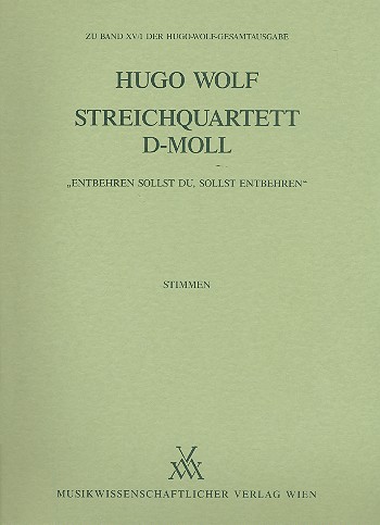 Streichquartett d-Moll  für Streichquartett  Stimmen