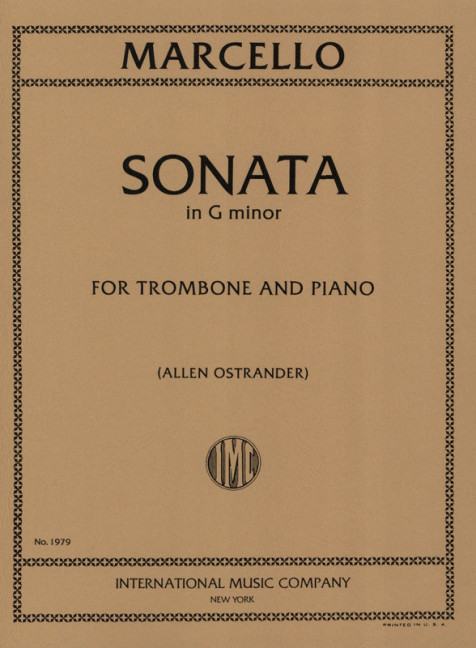 Sonata in g minor&nbsp;&nbsp;for trombone and piano&nbsp;&nbsp;OSTRANDER, A., ED.