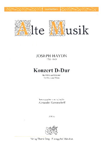 Konzert D-Dur Hob.VIIf:D1   für Flöte und Streicher  für Flöte und Klavier