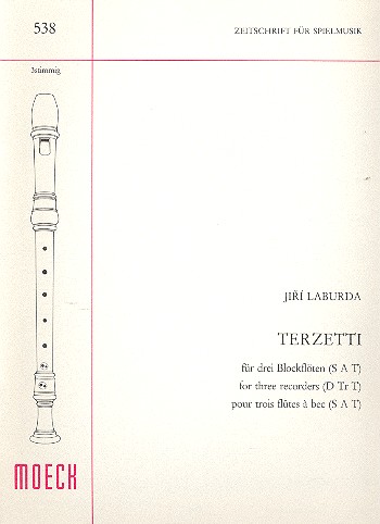 Terzetti&nbsp;&nbsp;für 3 Blockflöten (SAT)&nbsp;&nbsp;Spielpartitur