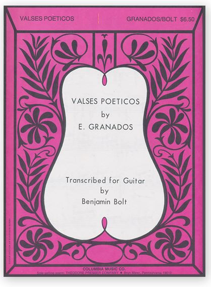 Valses poeticos&nbsp;&nbsp;for guitar&nbsp;&nbsp;
