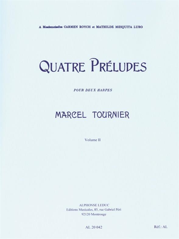 4 préludes op.16 vol.2 (nos.3+4)  pour 2 harpes  