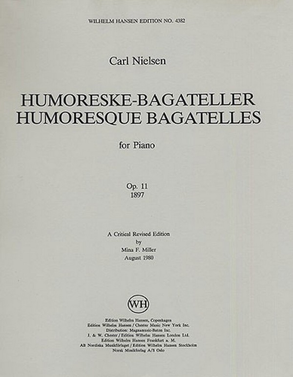 Humoresques Bagatelles op.11  for piano  