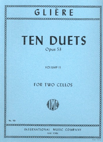 10 Duets op.53 vol.2 (Nos.5-10)  for 2 cellos  score