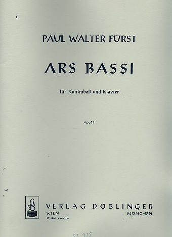 Ars bassi op.41 für Kontrabass&nbsp;&nbsp;und Klavier&nbsp;&nbsp;