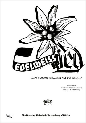 Edelweisslied für 2 Akkordeons  2 Stimmen  