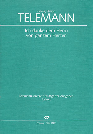 Ich danke dem Herrn von ganzem Herzen&nbsp;&nbsp;für Soli, (SATB), Chor und Orchester&nbsp;&nbsp;Partitur