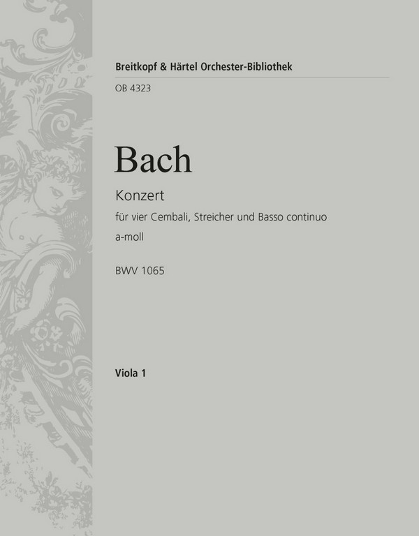 Konzert a-Moll BWV1065&nbsp;&nbsp;für 4 Cembali und Streichorchester&nbsp;&nbsp;Viola