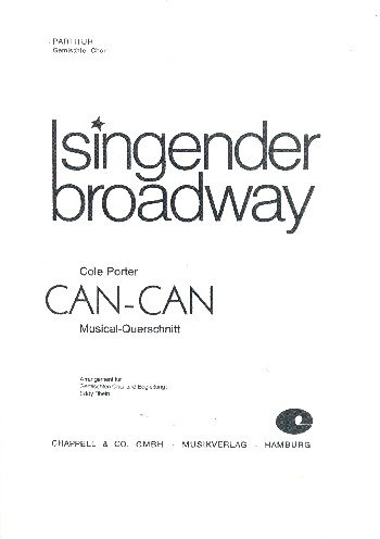 Can-Can  für gem Chor (SATB) und Klavier  Partitur (dt/en)