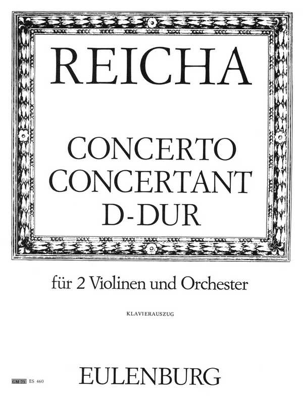 Concerto concertant D-Dur op.3  für 2 Violinen und Orchester  für 2 Violinen und Klavier