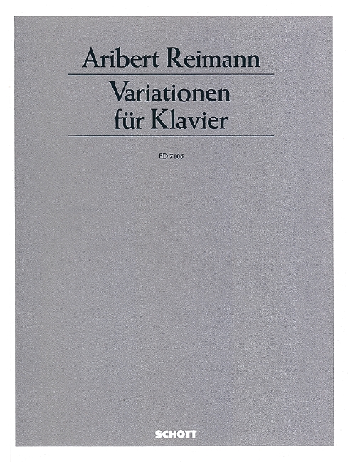Variationen&nbsp;&nbsp;für Klavier&nbsp;&nbsp;