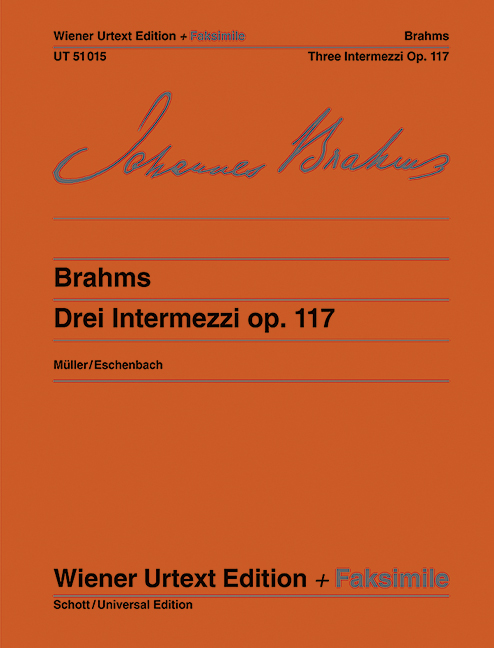 3 Intermezzi op.117  für Klavier  