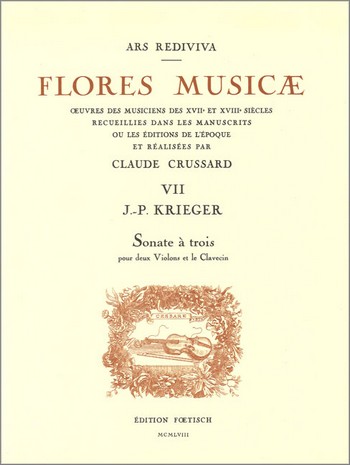 Sonate à trois pour 2 violons  et clavecin  