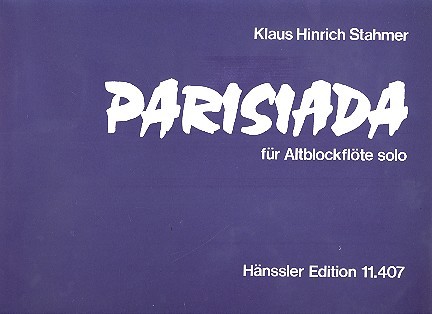 Parisiada  für Altblockflöte solo  