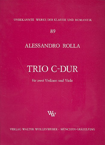 Trio C-Dur  für 2 Violinen und Viola  Stimmen