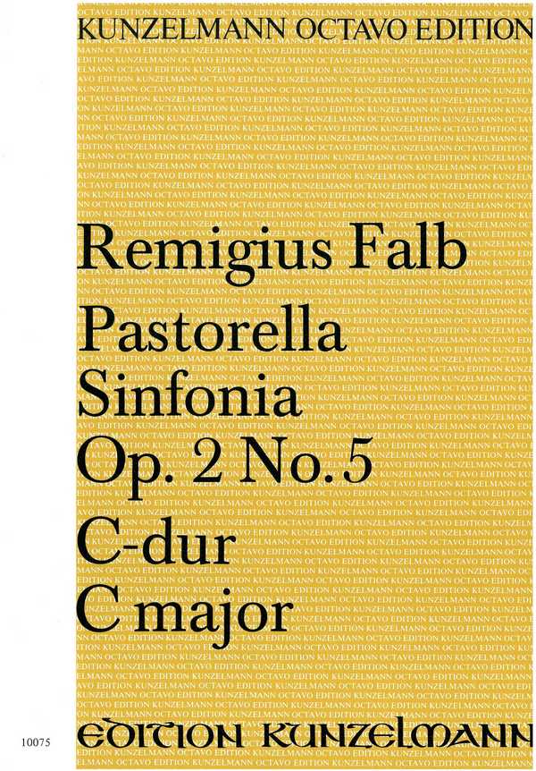 Pastorella sinfonica C-Dur op.2,5&nbsp;&nbsp;für Orgel und Streichorchester&nbsp;&nbsp;Partitur