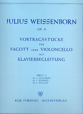 Vortragsstücke op.9 Band 2  für Fagott und Klavier  