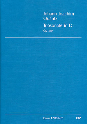 Triosonate D-Dur QV2,9  für Flöte, Violine und Bc  