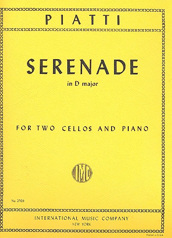 Serenade D major  2 violoncellos and piano  