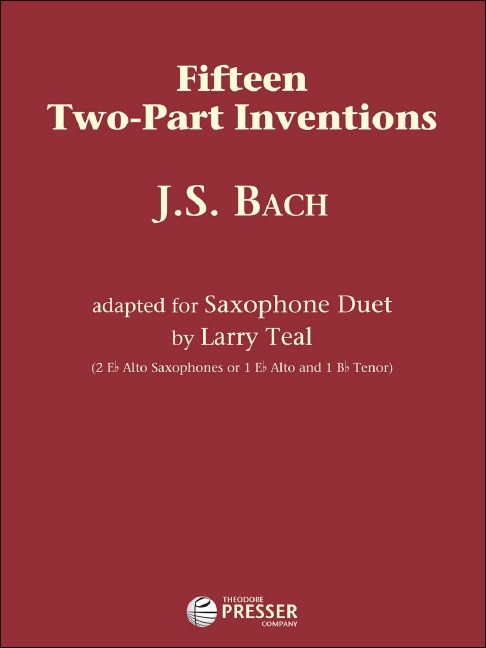 15 two-part Inventions   for saxophone duet (AA or AT)  