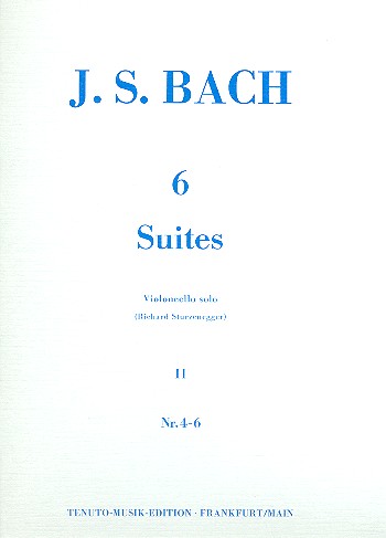 6 Suiten Band 2 (Nr.4-6) BWV1010-1012&nbsp;&nbsp;für Violoncello solo&nbsp;&nbsp;