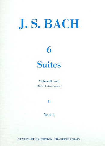 6 Suiten Band 2 (Nr.4-6) BWV1010-1012  für Violoncello solo  