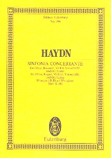 Sinfonia concertante Hob:I.105&nbsp;&nbsp;für Oboe, Fagott Violine, Violoncello und Orchester&nbsp;&nbsp;Studienpartitur