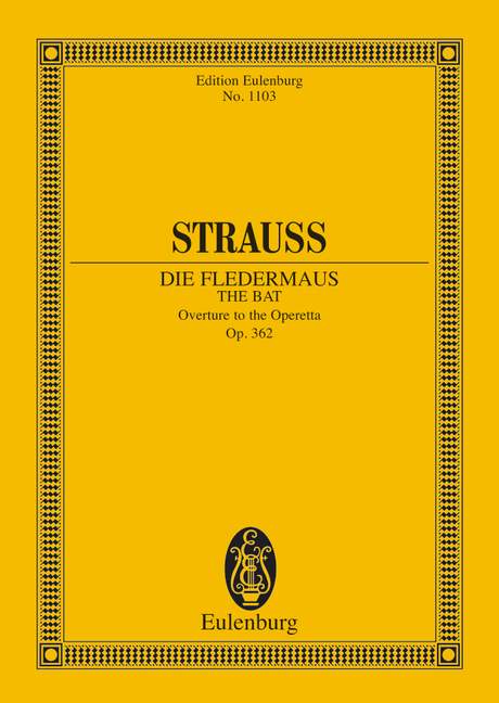 Die Fledermaus Ouvertüre  für Orchester  Studienpartitur